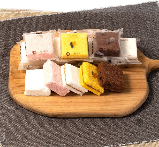 고운방아 백설기 꿀설기 딸기 누텔라초코 단호박 12개구성 모둠설기떡, 80g, 12개