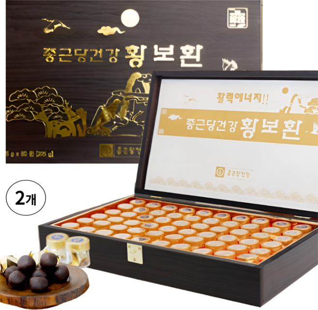 HnF 종근당건강 황보환 60환 선물용 전용고급쇼핑백, 225g, 2세트