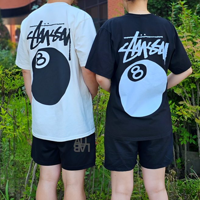 [국내매장] 스투시 8볼 티셔츠 커플티 반팔 티셔츠