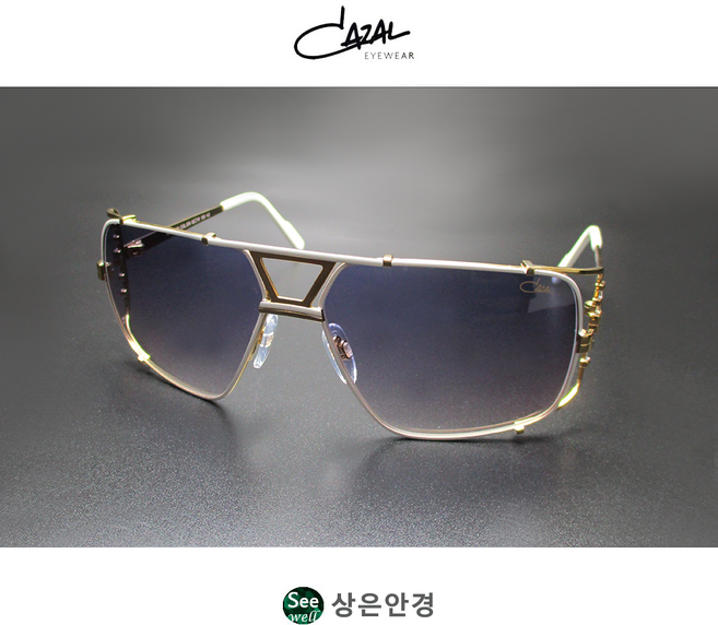 카잘 CAZAL 9093 COL 004 크림 골드 스퀘어 보잉 선글라스