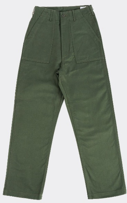 [오어슬로우] ORSLOW_ WOMENS HIGH WAIST FATIGUE PANTS Green (FOR WOMENS)