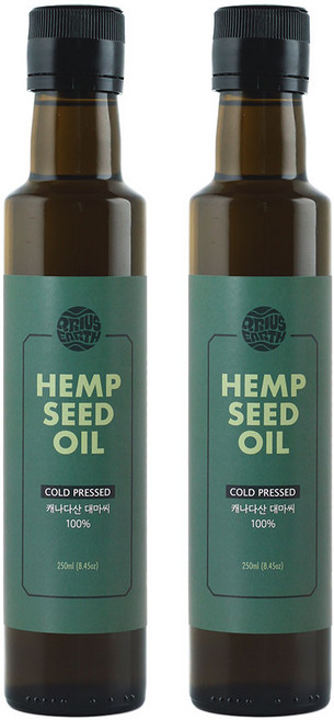 큐리어스 햄프씨드 오일 대마종자유 250ml 2개