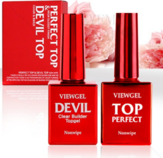 VIEWGEL 오빠 탑젤 10ml + 데빌 탑젤 10ml 세트, 2세트