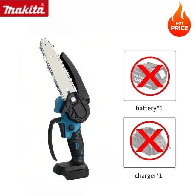 마키타 6인치 무선 전기톱 목공용 휴대용 전기톱 목재 벌채용 전동 공구, 01 No Battery