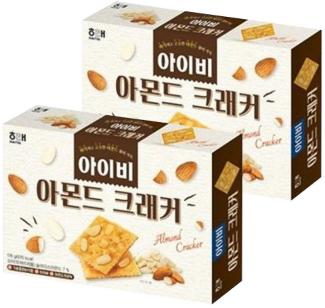 해태 아이비 아몬드크래커 178g X 2개 아이들 간식