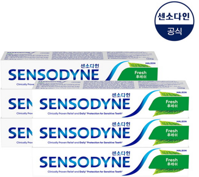 센소다인 후레쉬 치약, 100g, 6개
