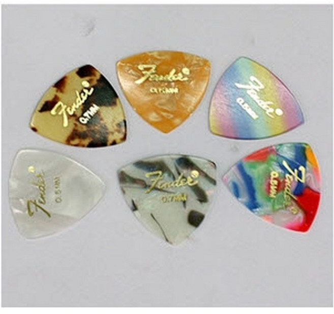 펜더 기타 피크 셀룰로이드 삼각형 TRS 트라리앵글 0.5mm Thin, 25개