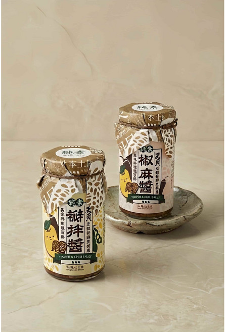 翔鶴佳 台灣純素天貝瓣拌醬 椒麻口味 220g, 1個
