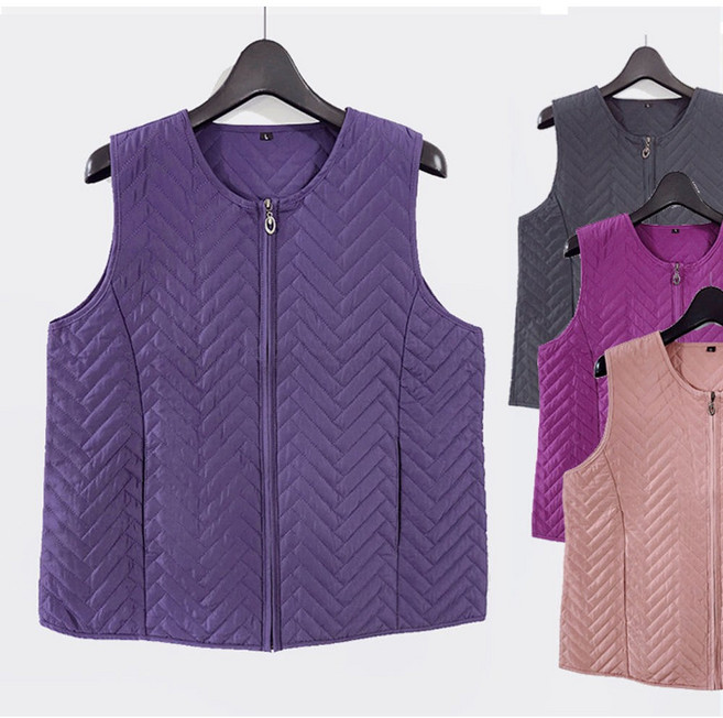 허니마마 노바 누빔조끼 따뜻한 엄마 할머니 요양원 실내복 패딩 솜조끼 80대 김장조끼