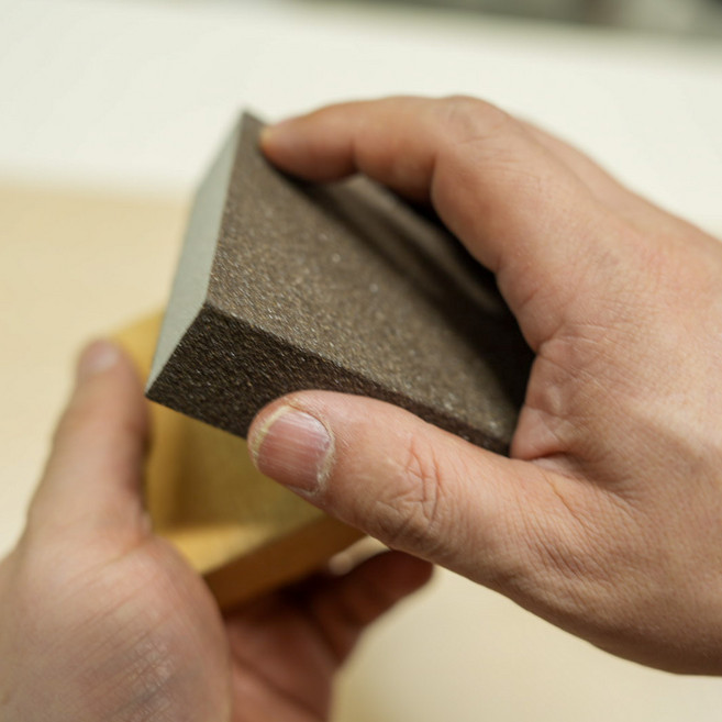 거친 사포 #100 스펀지 사포 각사포 샌딩블럭 세트, 4개