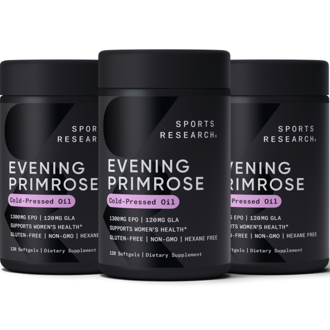 스포츠리서치 이브닝 프림로즈 1300mg 소프트젤, 120정, 3개