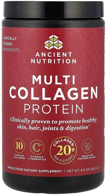 Ancient Nutrition 종합 콜라겐 단백질 242.4g(8.6oz) ATN-02217, 1, 242.4g - 쿠팡