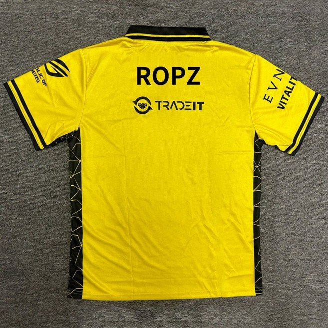2025 Vitality 팀 자이우 zywoo 유니폼 ROPZ 폴로 반팔 티셔츠 반팔티