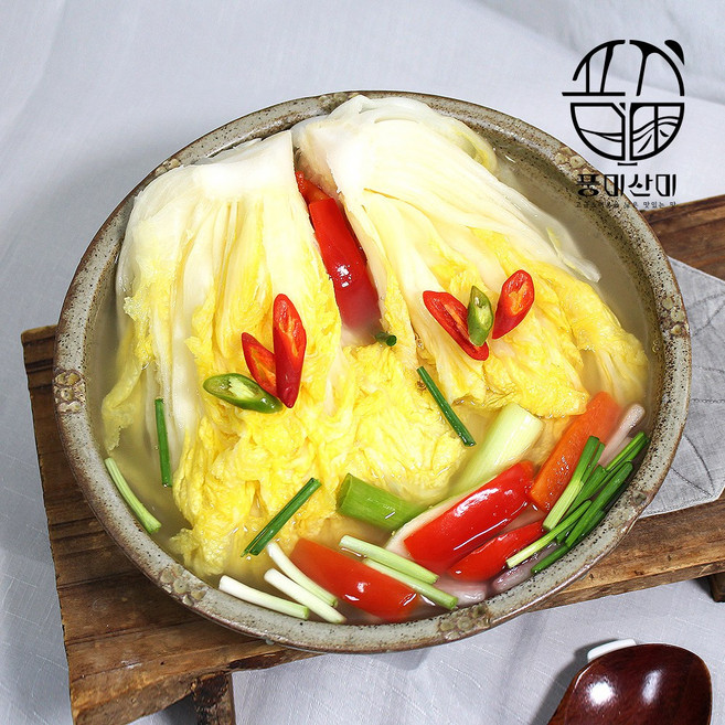 풍미산미 파프리카 백김치 2kg 국내산 100% 어린이김치 안매운김치 파프리카 백김치, 1개