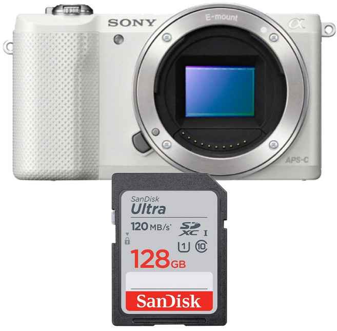 소니 알파 A5000 미러리스 카메라 메모리카드 샌디스크 울트라SD 128GB