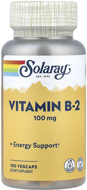 쏠라레이 비타민B2 100mg 베지캡슐 100정, 6개 - 쿠팡