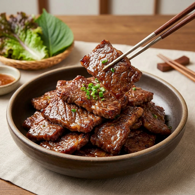 하나농수산연합 제주 흑돼지왕구이 칼집 양념 갈비, 1개, 1.2kg