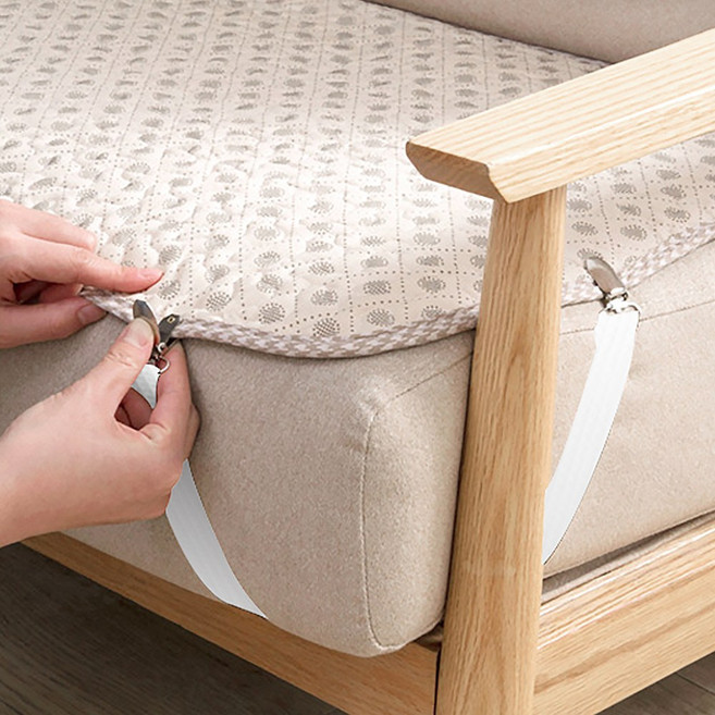 디유 침대패드 시트 커버 고정 클립 밴드 매트리스 이불 밀림방지 집게 4P, 01.침대고정밴드_4P, 1개