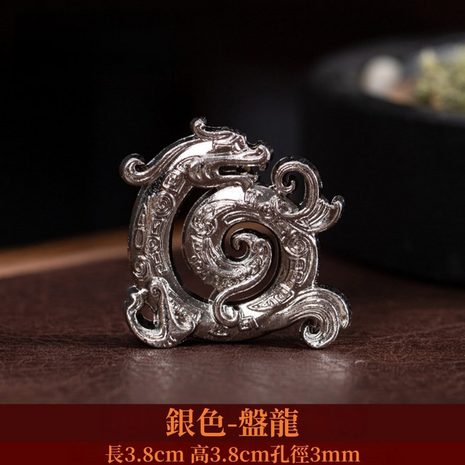 盤龍線香插，合金材質，適用2-3mm線香，長3.8cm, 1個
