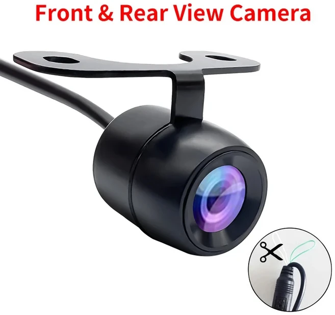 자동차 후방 카메라 HD 야간 시야 광각 주차 방수 CCD LED 백업 모니터 컬러 이미지, Front and Rear View, 01 Front and Rear View