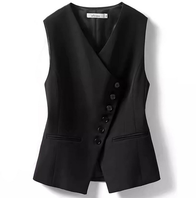 7위 - 여성용 정장 쇼트 베스트 민소매 탑 Women's vest
