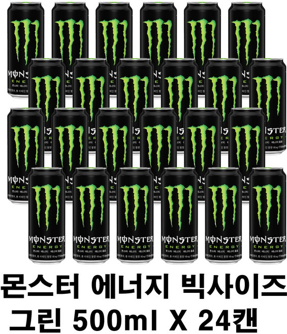 몬스터에너지 그린, 500ml, 24개