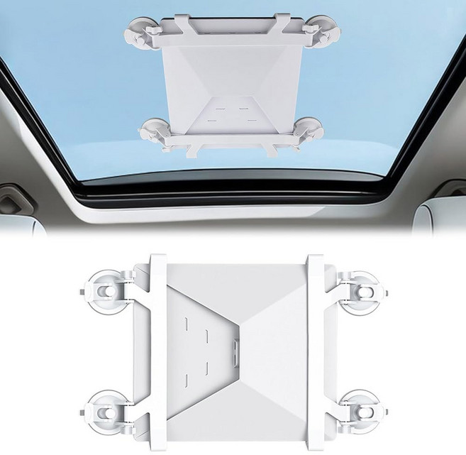 스타링크 미니 선루프 흡입컵 장착 흰색 스타링크 미니 자동차 장착 자동차 창문 선루프 RV 보트용 강력 흡입 키트로 주행 중 안정적인 위성 신호를 제공합니다