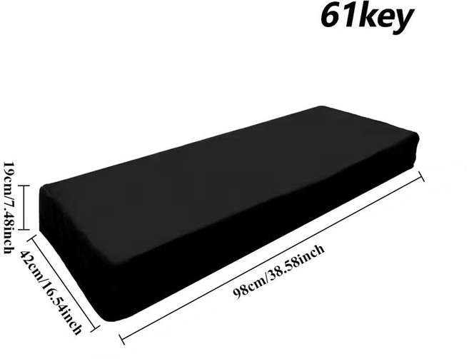 휴대용 전자 피아노 먼지 커버 방수 Drawstring 클로저 61/88 키 홈 스튜디오 키보드 Yamaha 용 컴팩트 스, 02 61 key