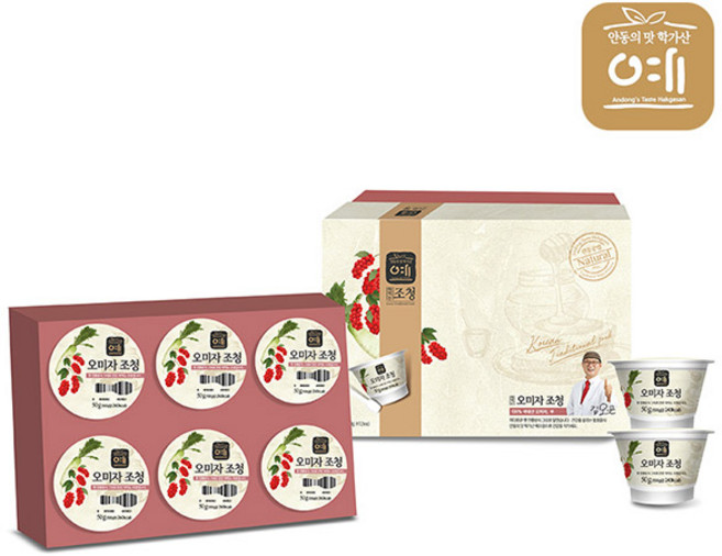 학가산예조청 떠먹는 오미자조청 50g 쇼핑백, 단품, 12개