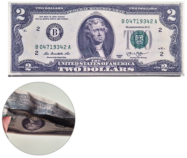 골프용 내기지갑 지폐지갑 100달러 2달러 신사임당 옵션선택, 1개