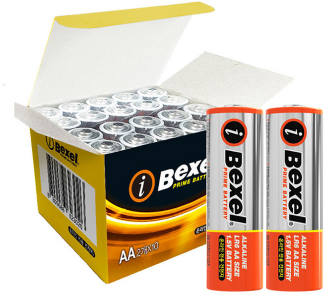 벡셀 알카라인 AA 건전지, 1개입, 50개