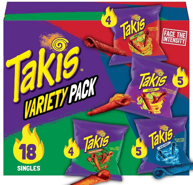 타키스 버라이어티팩 4종 28g 18개, 1개