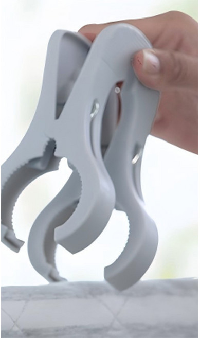 이불집게 대형 방풍 빨래집게 건조 클립, 1개, 그레이