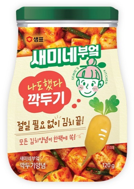 샘표 새미네부엌 깍두기양념 120g, 1개