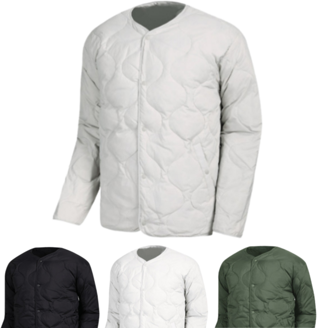 웰론 히트 노카라 누빔 깔깔이 퀄팅 재킷 S-3XL 겨울아우터 단체복 행사 기업