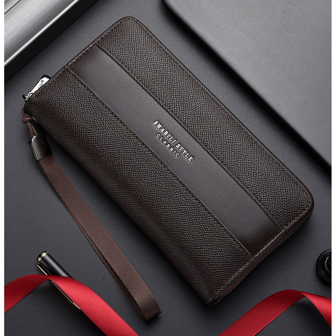 랑픽스토어 남자 장지갑 지퍼 클러치백 남성 손가방