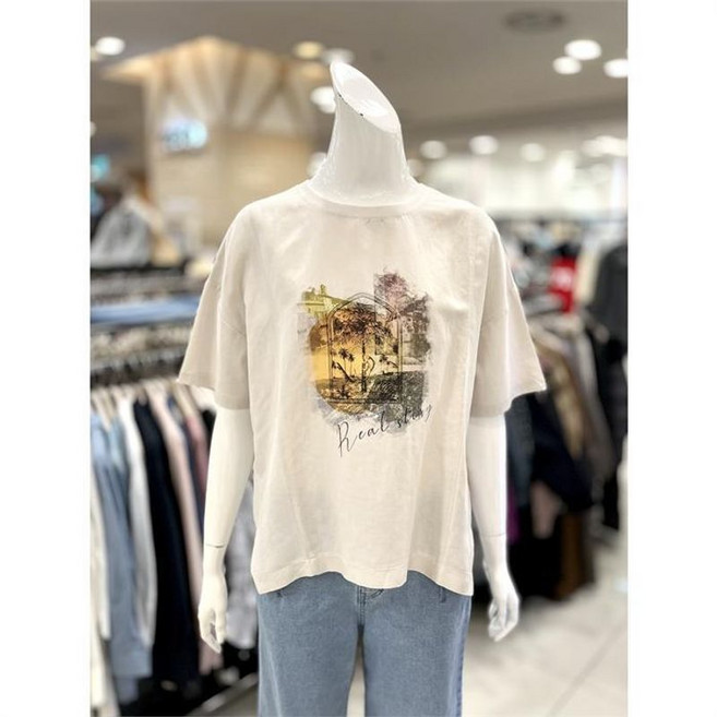 트리아나 소고 세이브존01 프린트 린넨 티셔츠 AJ2TA09