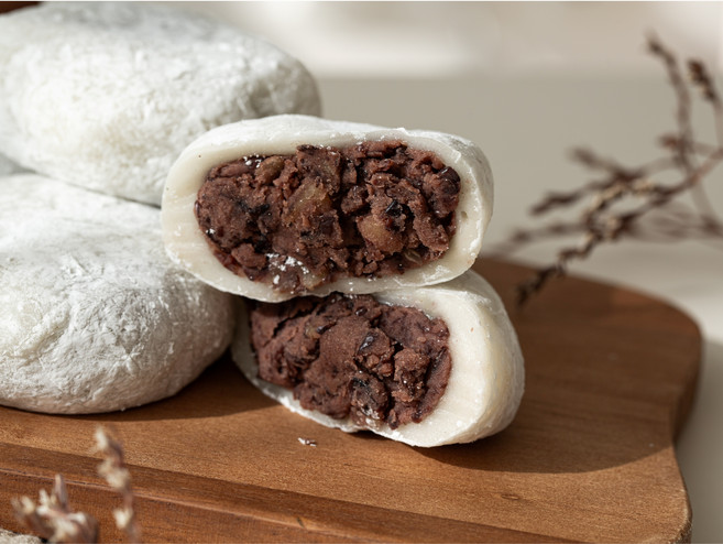 건영 왕 찹쌀떡 모찌떡 120g (아침대용 개별포장떡) 당일생산 당일발송, 10개