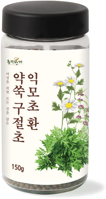 동의한재 약쑥 구절초 익모초환 6종 원재료, 150g, 1개 - 쿠팡