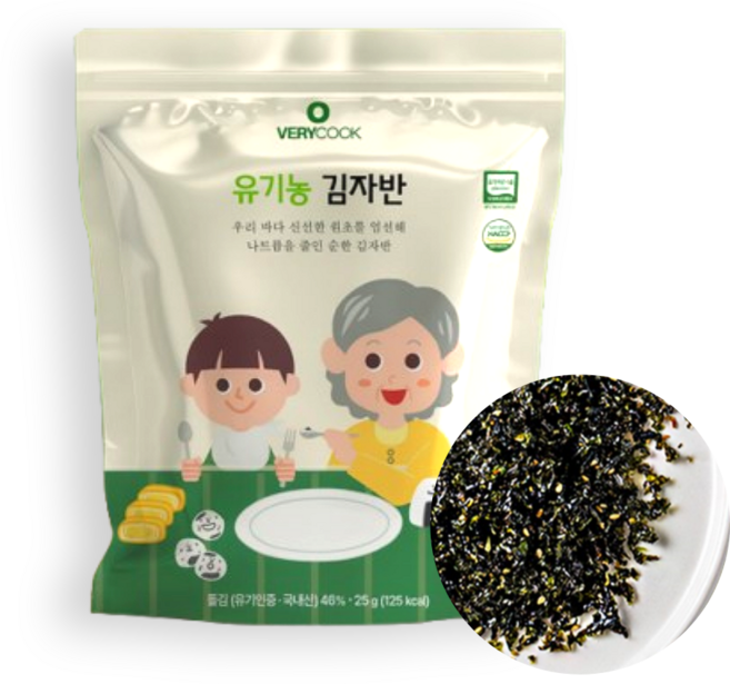 베리쿡 유기농 김자반 아이 반찬, 1개, 25g, 유기자반
