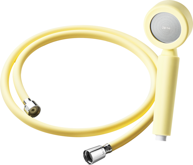 [set] 올바 더 뉴 의료용 실리콘 필터 샤워기 세트 1.5M (샤워헤드+샤워호스1.5M+필터2ea), 크리미레몬, 1세트