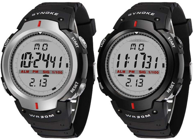 영점 남자 군인 입대 학생 LED 디지털 전자