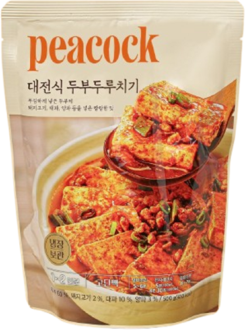대전식 두부두루치기, 아이스박스포장, 1개, 500g