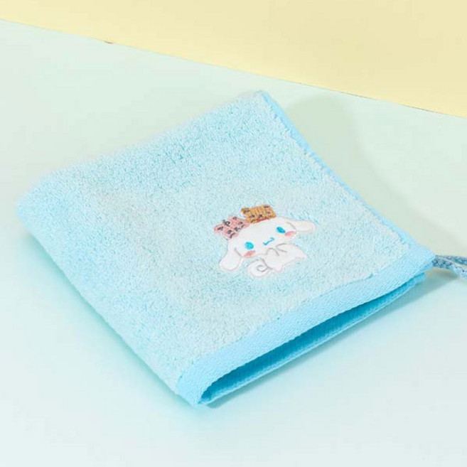 귀여운 산리오 케릭터들이 자수로 수놓아진 프리미엄 핸드타월, 시나모롤, 1개