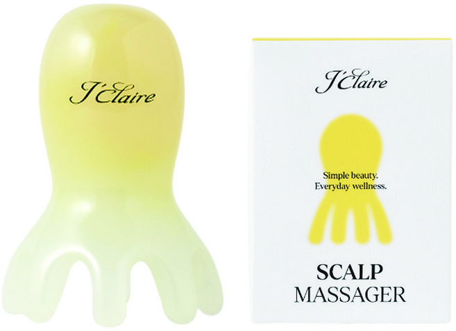 제이끌레르 문어 두피 괄사 마사지기, 레몬, 1개