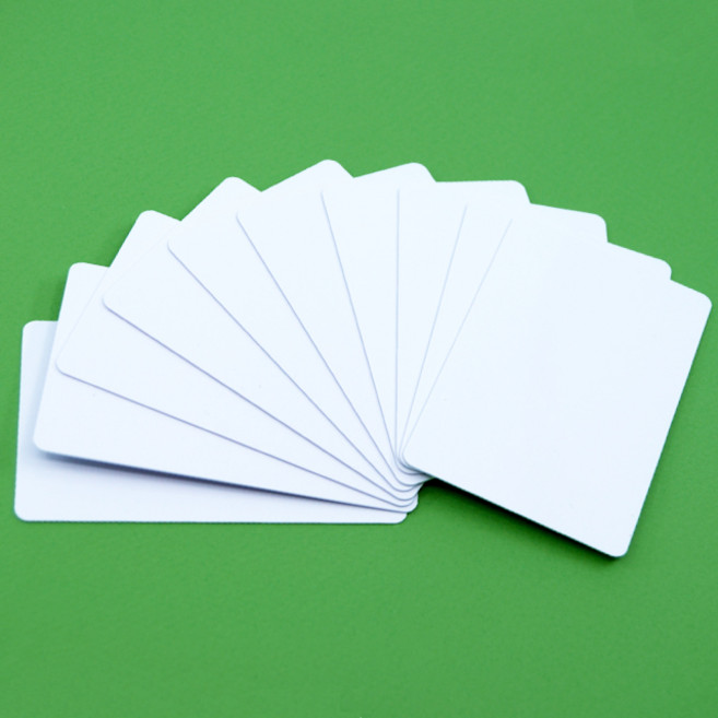품질 엄선된 PVC 공카드 백카드 플라스틱카드 사진 사원증 ID 바코드 어린이 명함 카드사이즈동일 플라스틱 화이트 카드, 25개