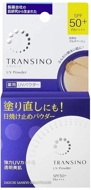 트랜시노 약용 UV 파우더 n 12g 자외선 차단 파우더 파운데이션 미백 자외선 차단제 자외선 다시 바르기 화장 유지, 상세페이지 참조, 1개 - 쿠팡