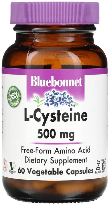 블루본넷뉴트리션 L-시스테인 500mg 베지캡슐 60정, 4개 - 쿠팡