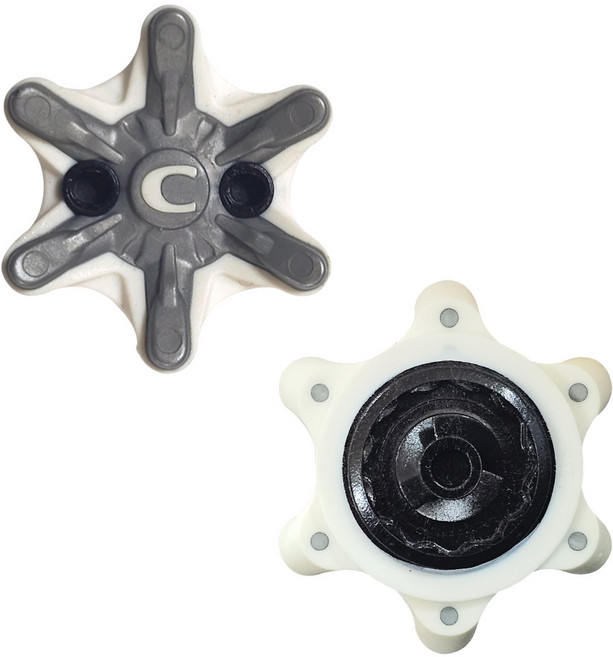 골프 스파이크 골프화 징 스파이크징 슬림락 (SLIM-LOK) 10개, 1세트, 화이트그레이