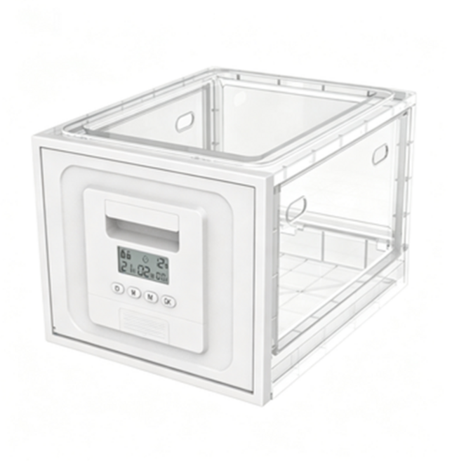 금욕상자 태블릿 스마트폰 잠금장치 노트북 타이머, 1개, 투명 + 흰색 문 금욕상자